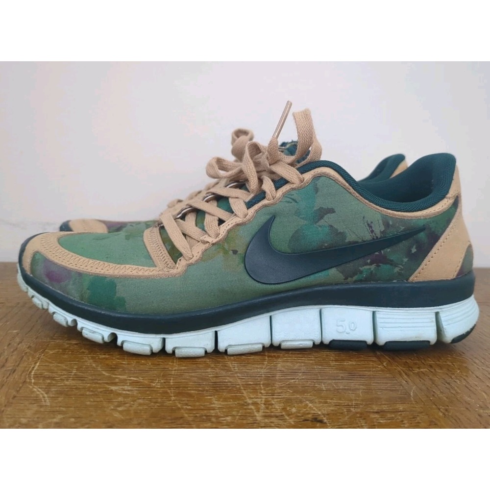 Nike Free‎ 5.0 x Liberty Of London Vachetta Tan Dark Teal Womens Sz 6 555336-200